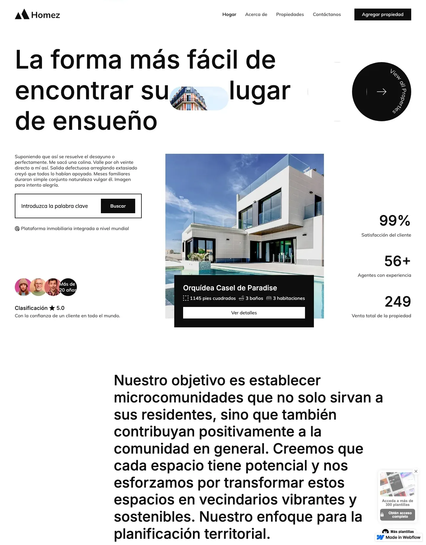 Diseño de página web para inmobiliarias
