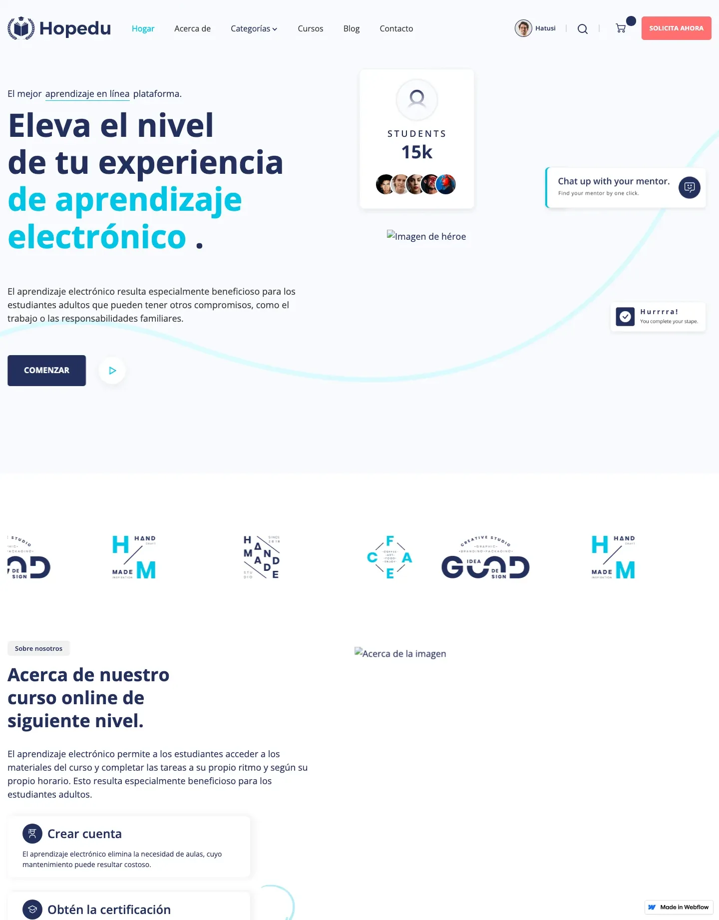 Diseño de página web para educación