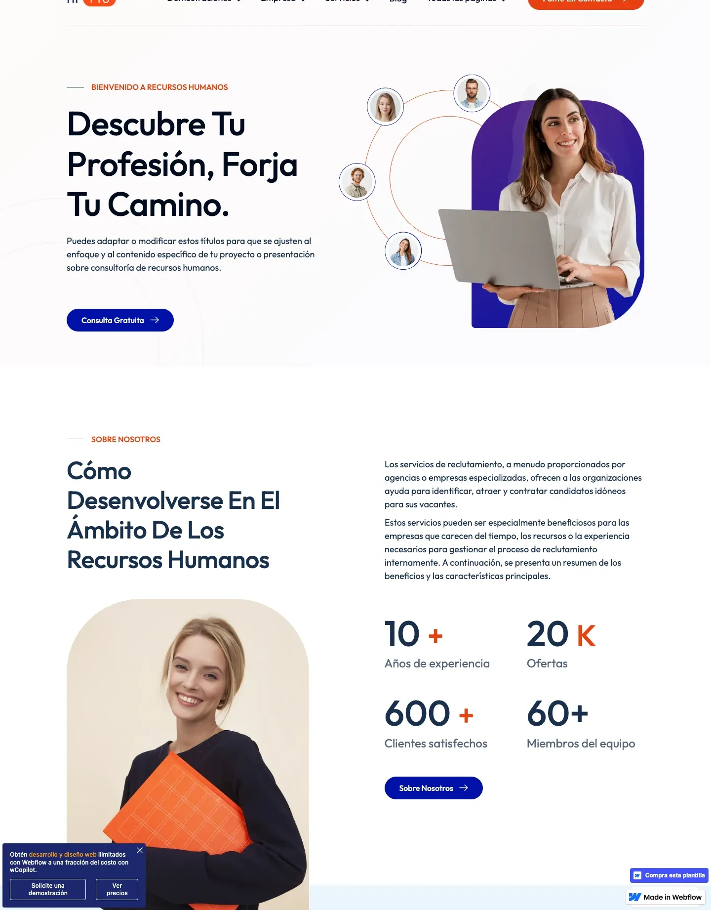 Diseño de página web para consultoría y coaching