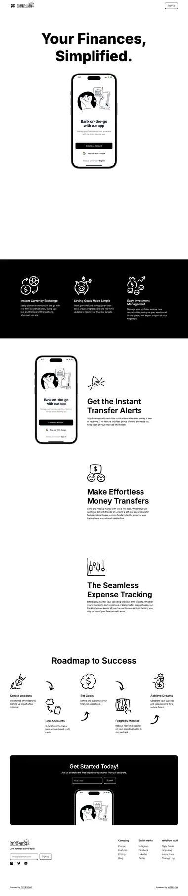 Diseño de página web para finanzas y seguros