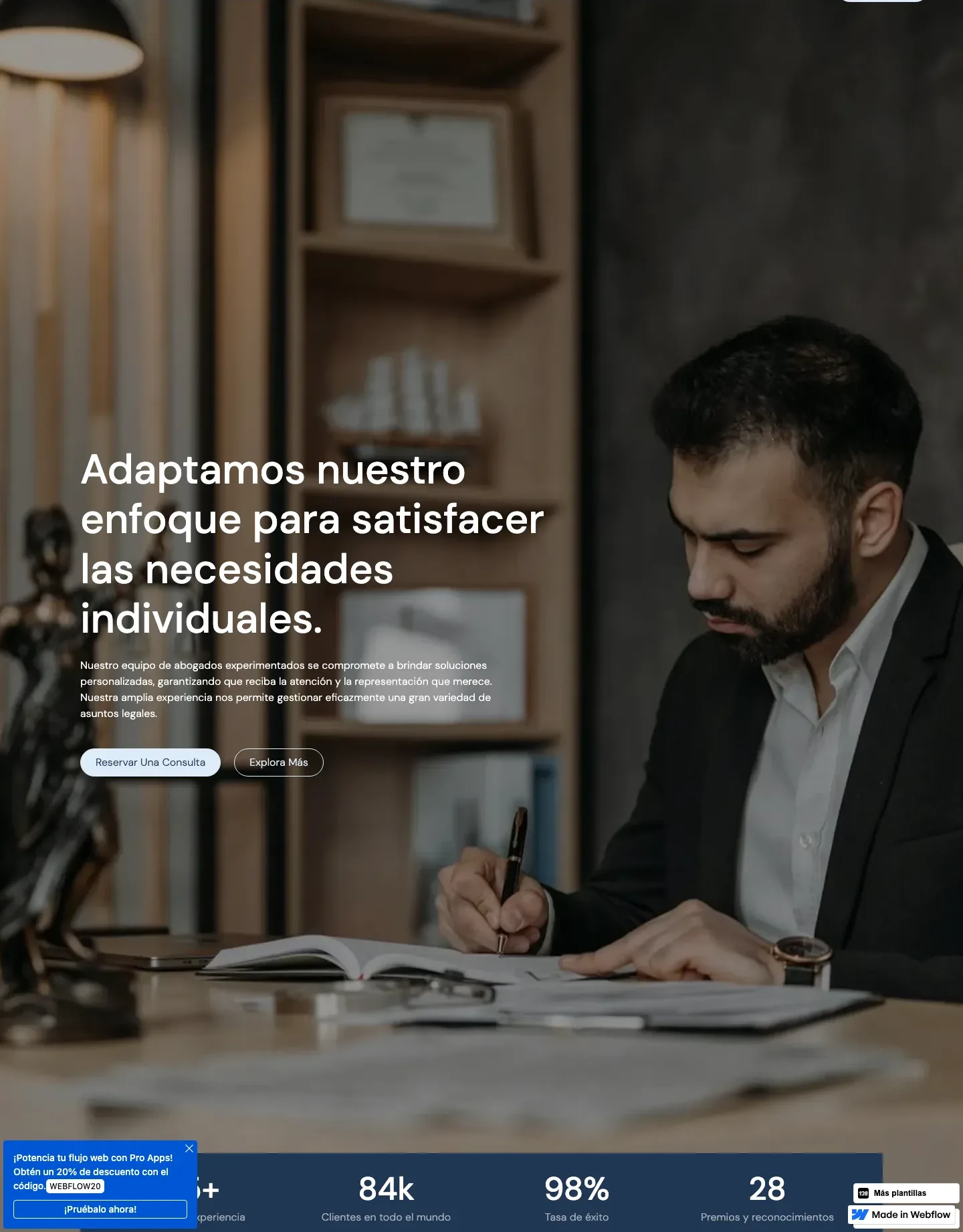 Diseño de página web para abogados