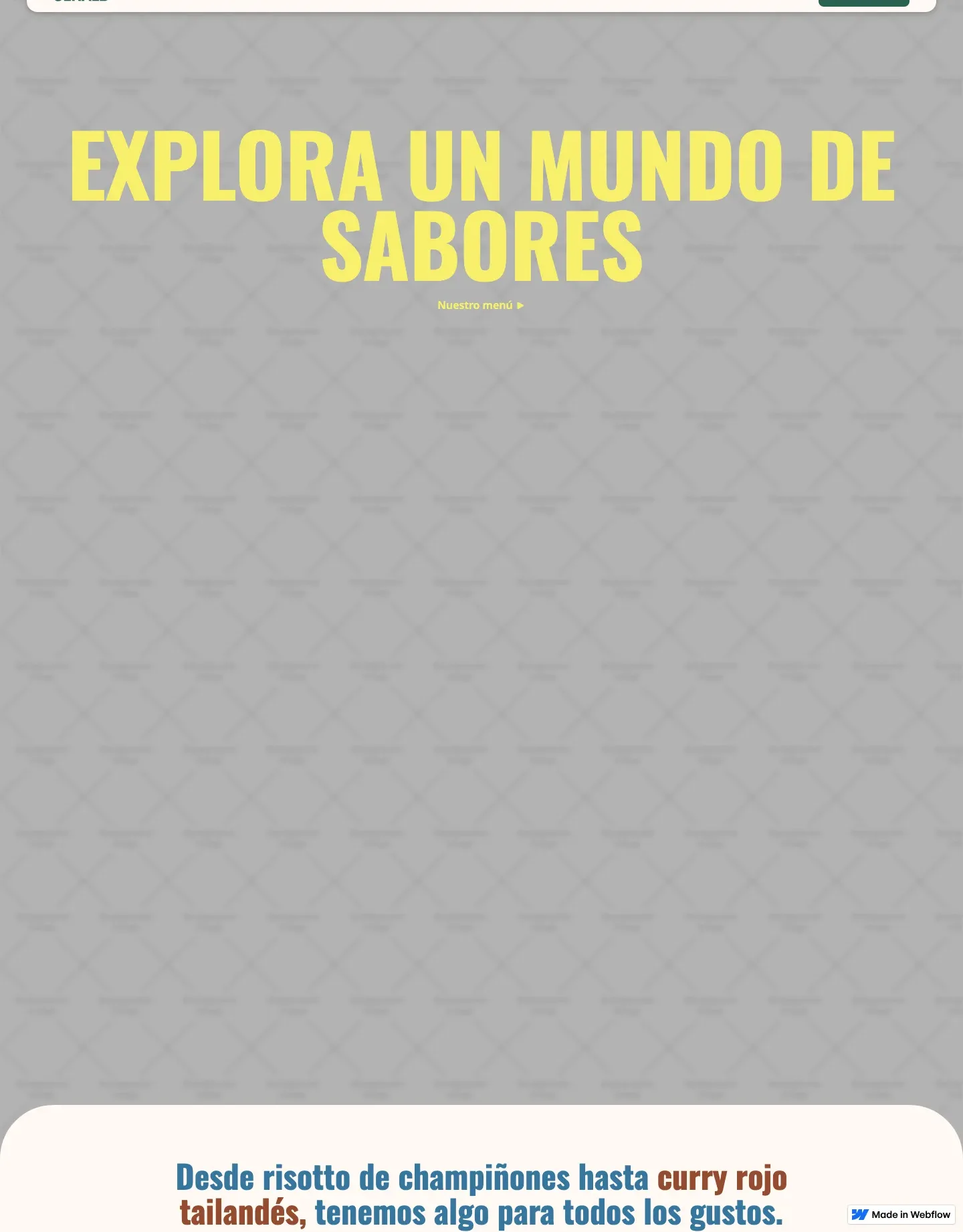 Diseño de página web para restaurantes y cafés