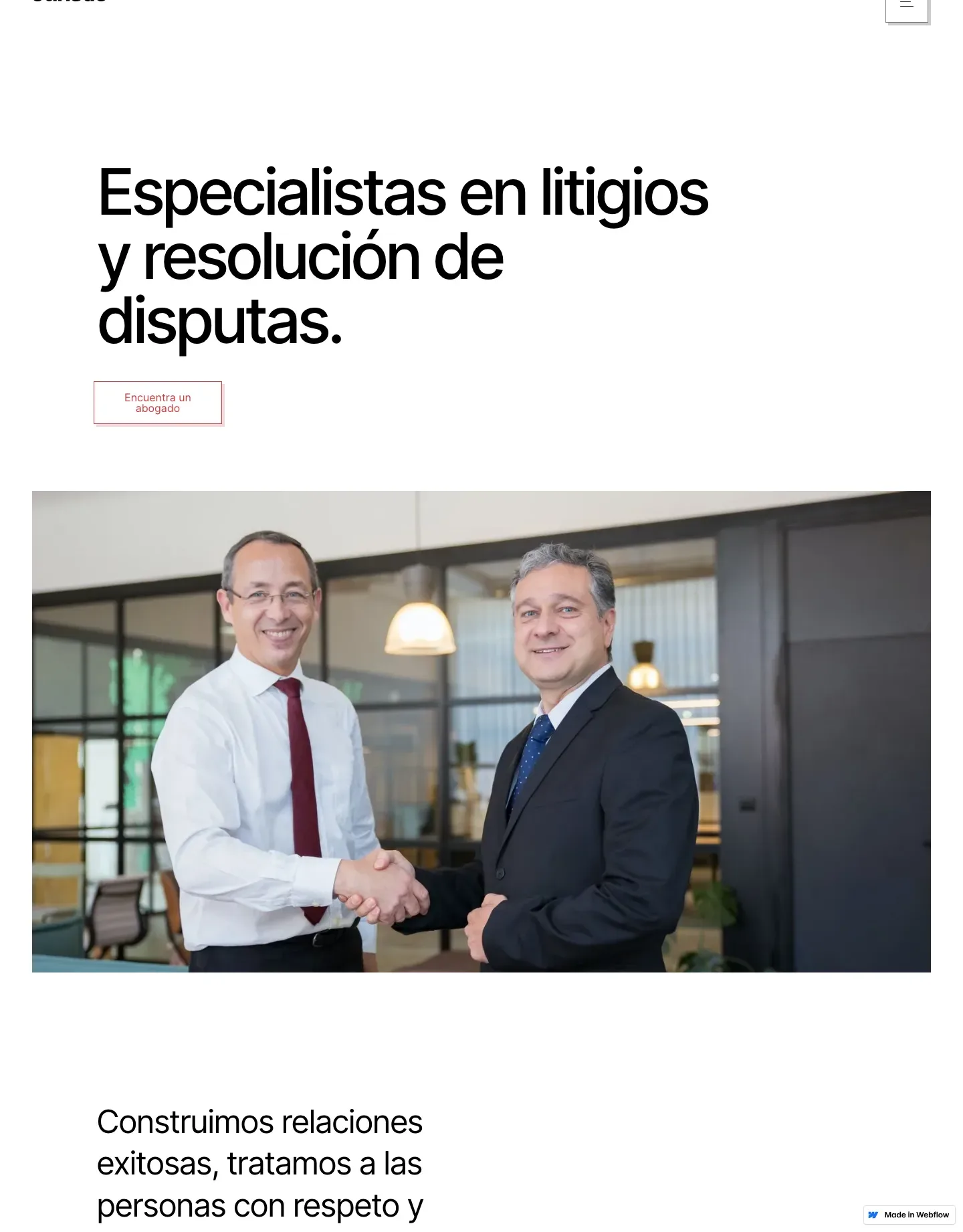 Diseño de página web para abogados