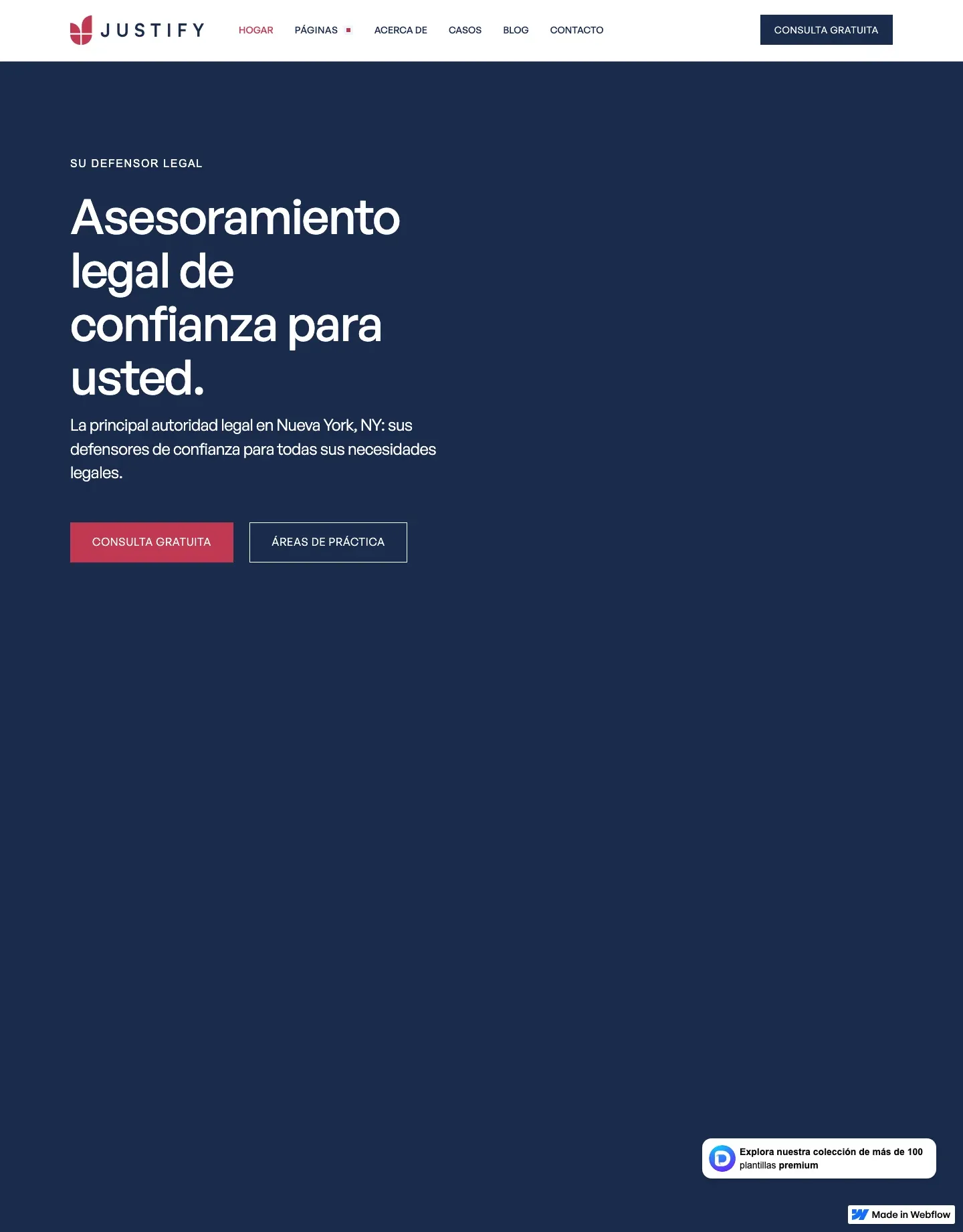 Diseño de página web para abogados