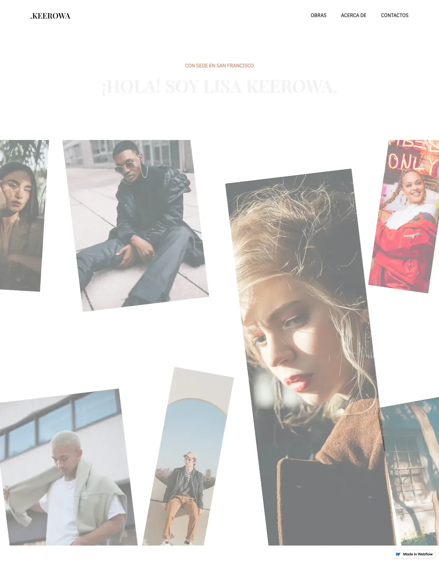 Diseño de página web para fotografía y eventos