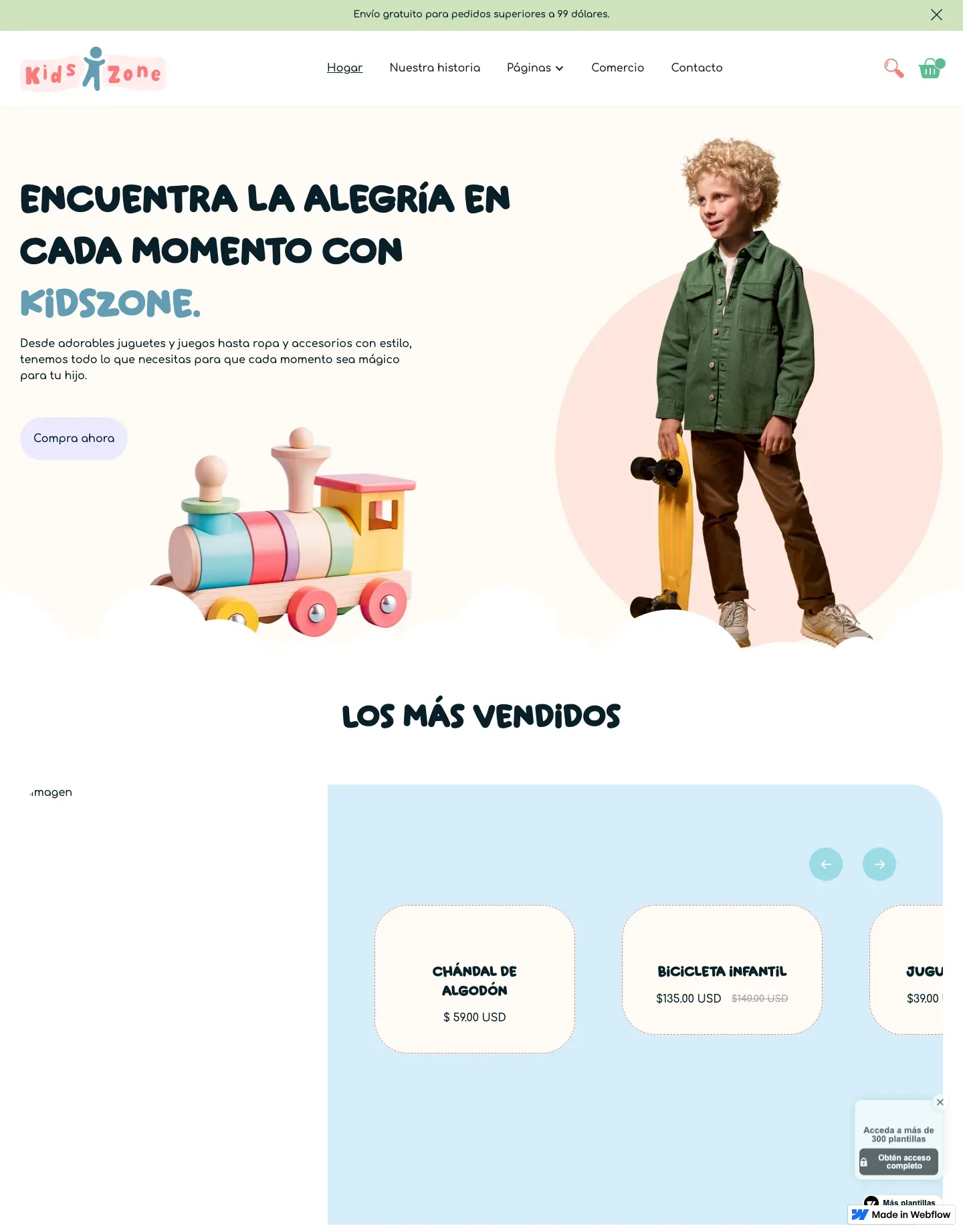 Diseño de página web para tienda en línea