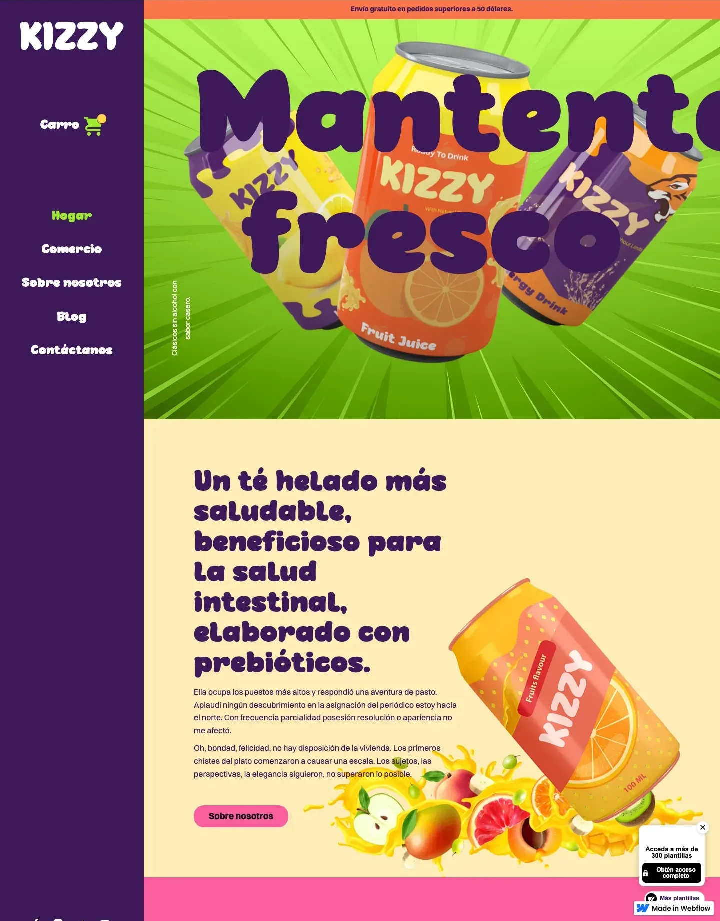 Diseño de página web para tienda en línea