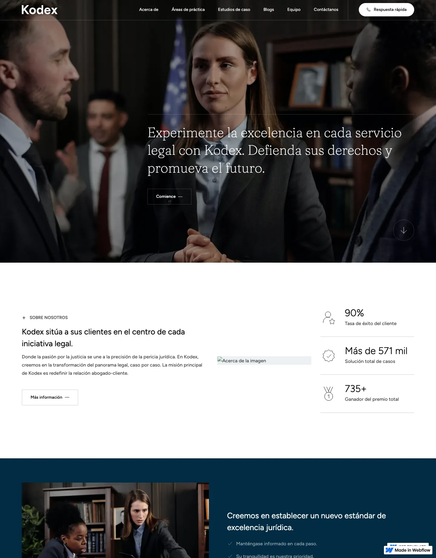 Diseño de página web para abogados