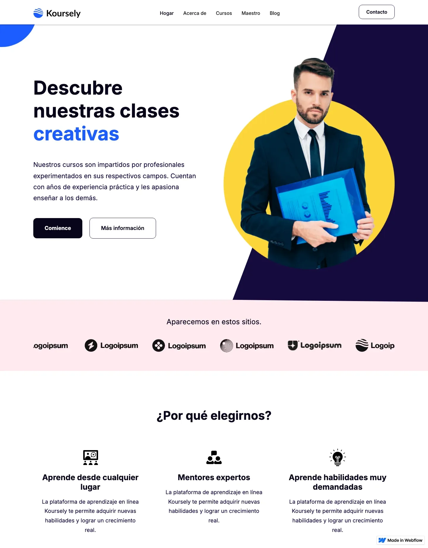 Diseño de página web para educación