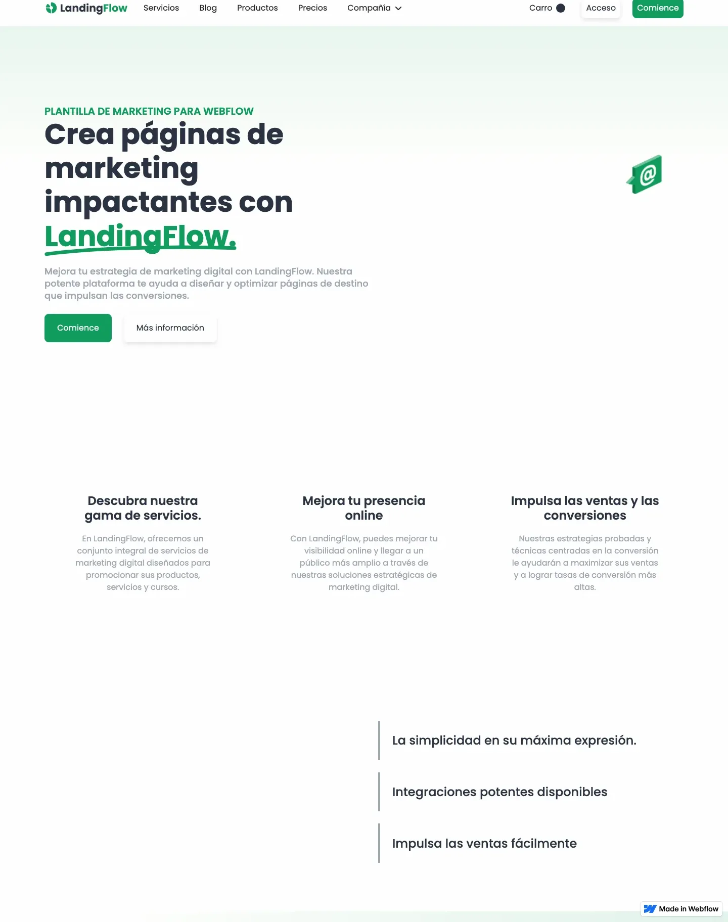 Diseño de página web para tienda en línea