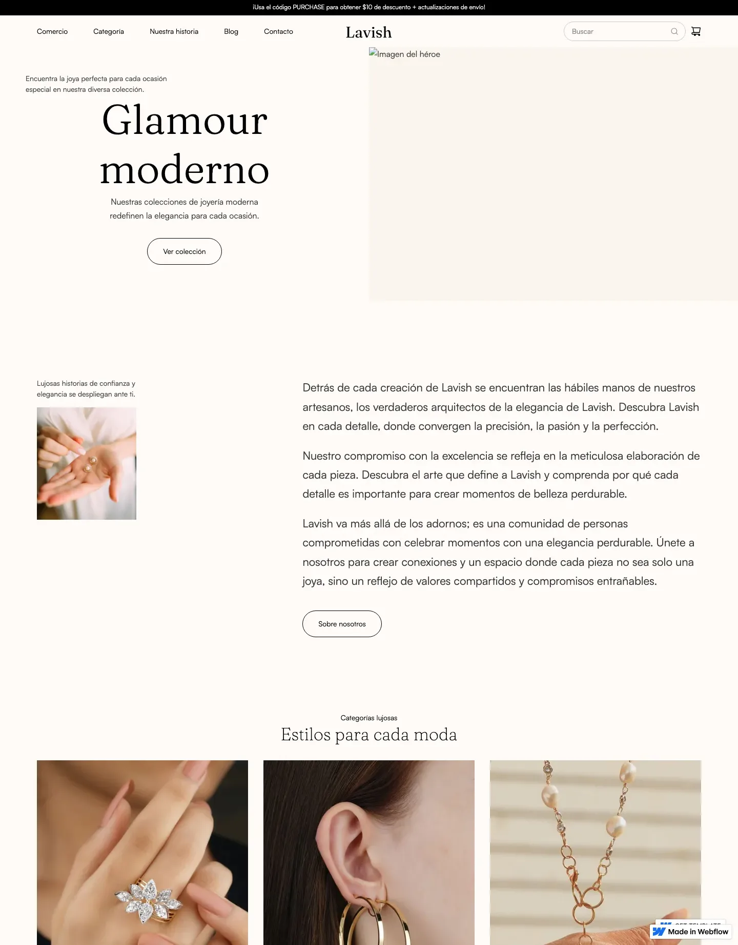 Diseño de página web para tienda en línea