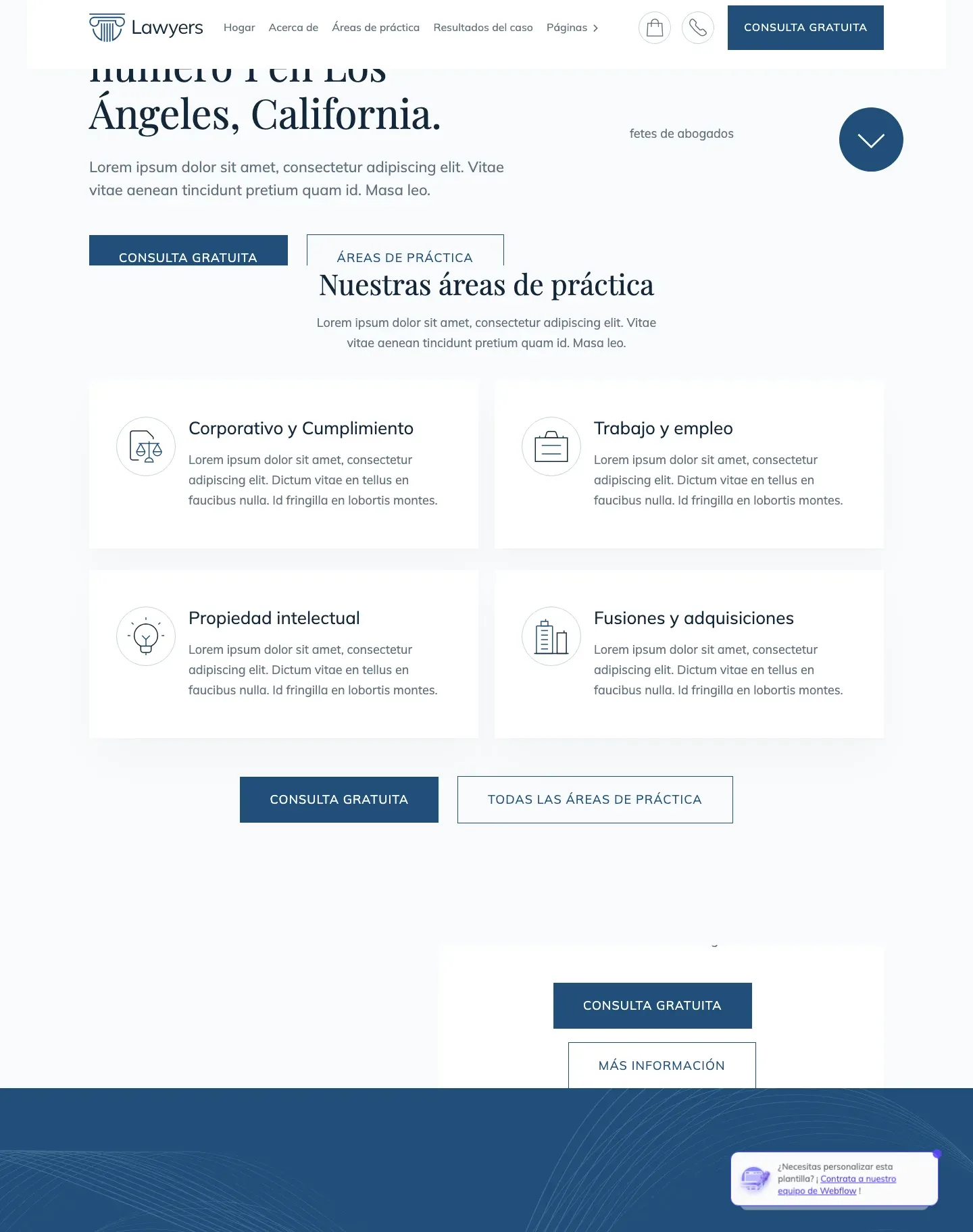Diseño de página web para abogados