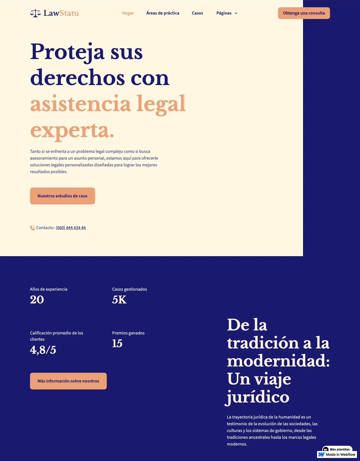 Diseño de página web para abogados