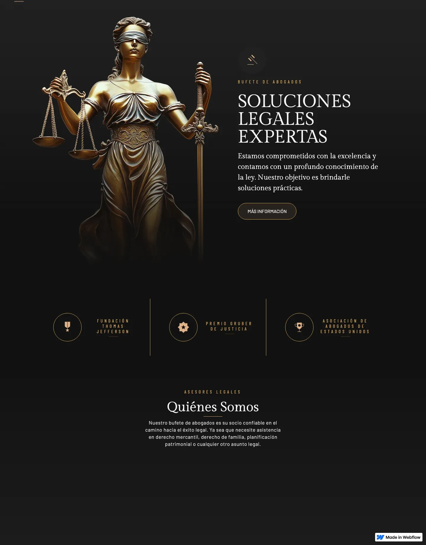 Diseño de página web para abogados