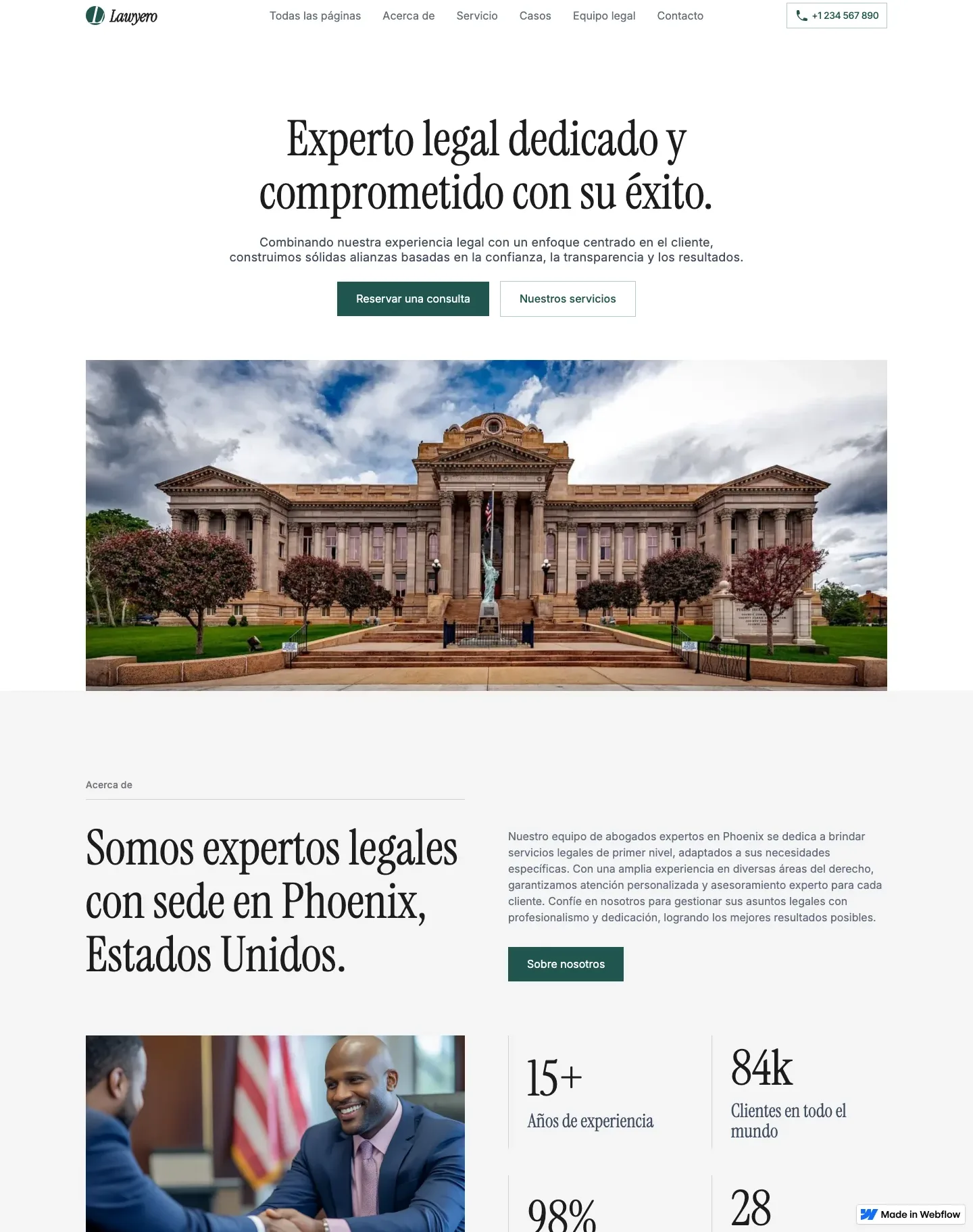 Diseño de página web para abogados