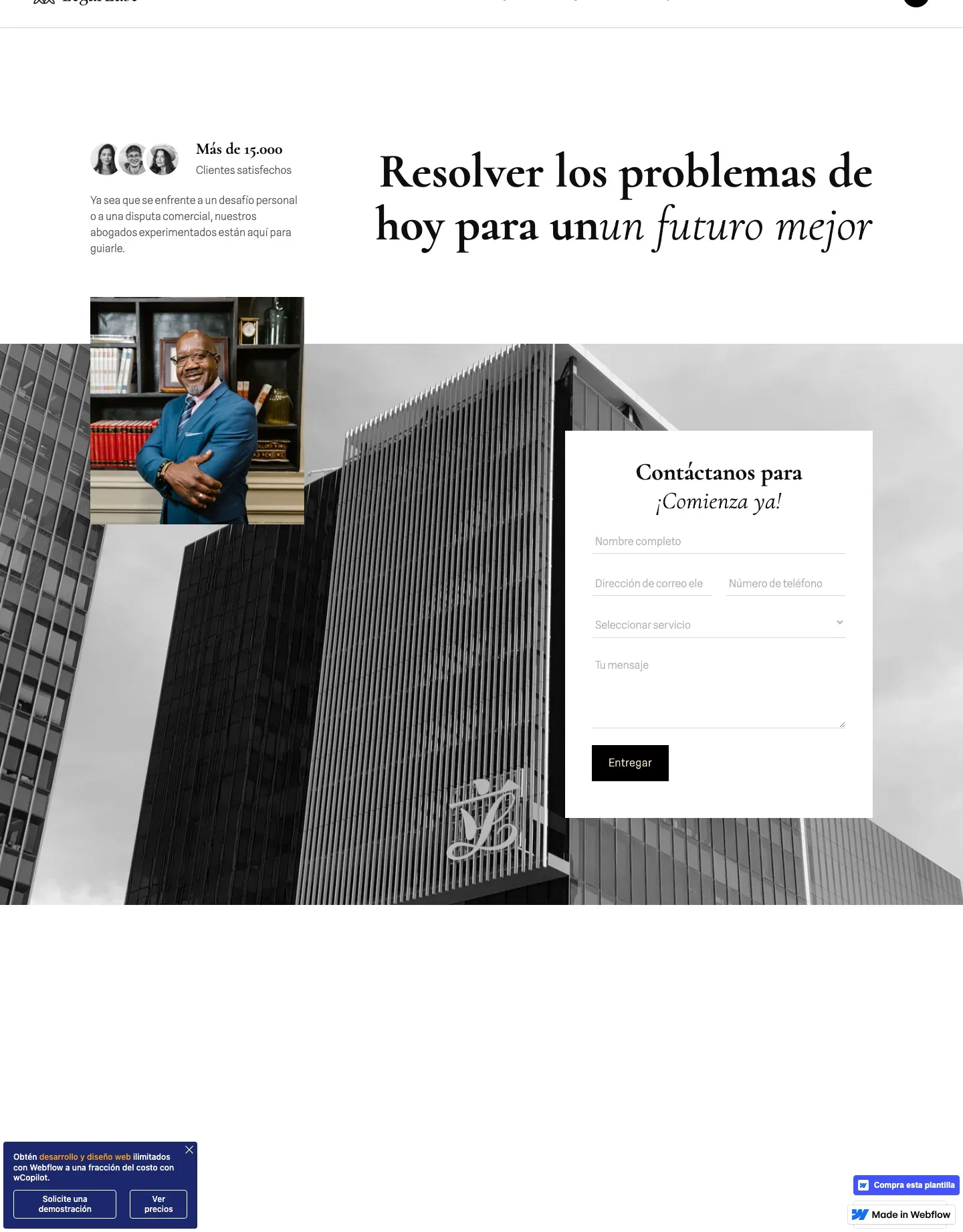 Diseño de página web para abogados