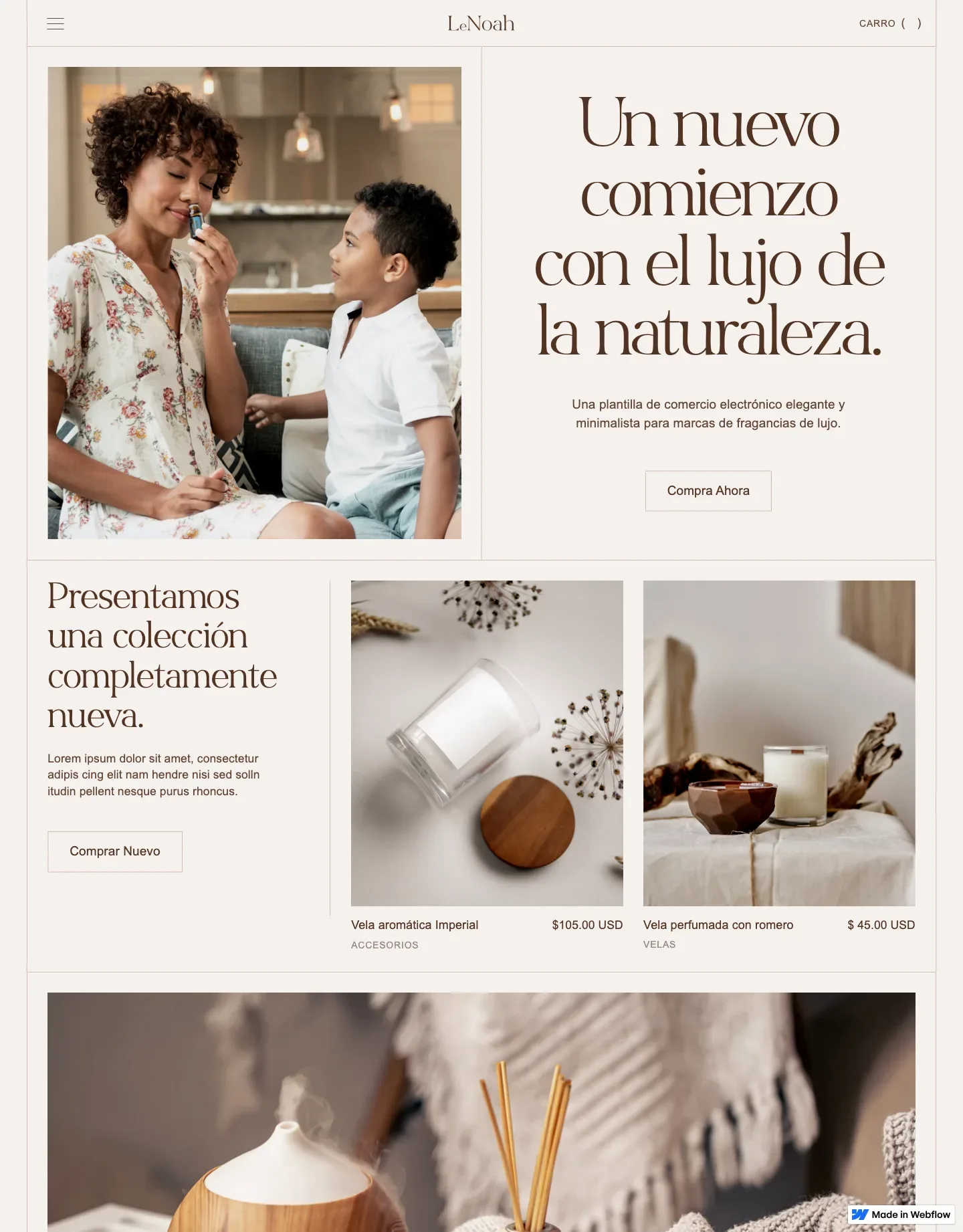 Diseño de página web para tienda en línea