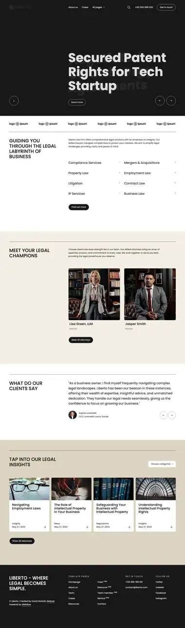 Diseño de página web para abogados