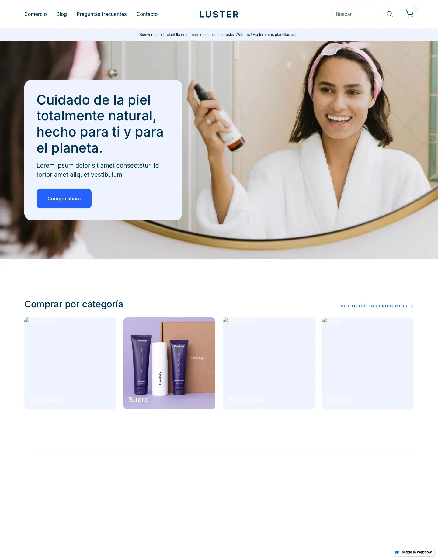 Diseño de página web para tienda en línea