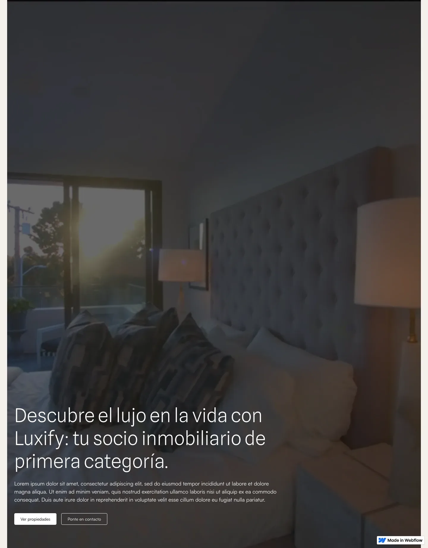 Diseño de página web para inmobiliarias