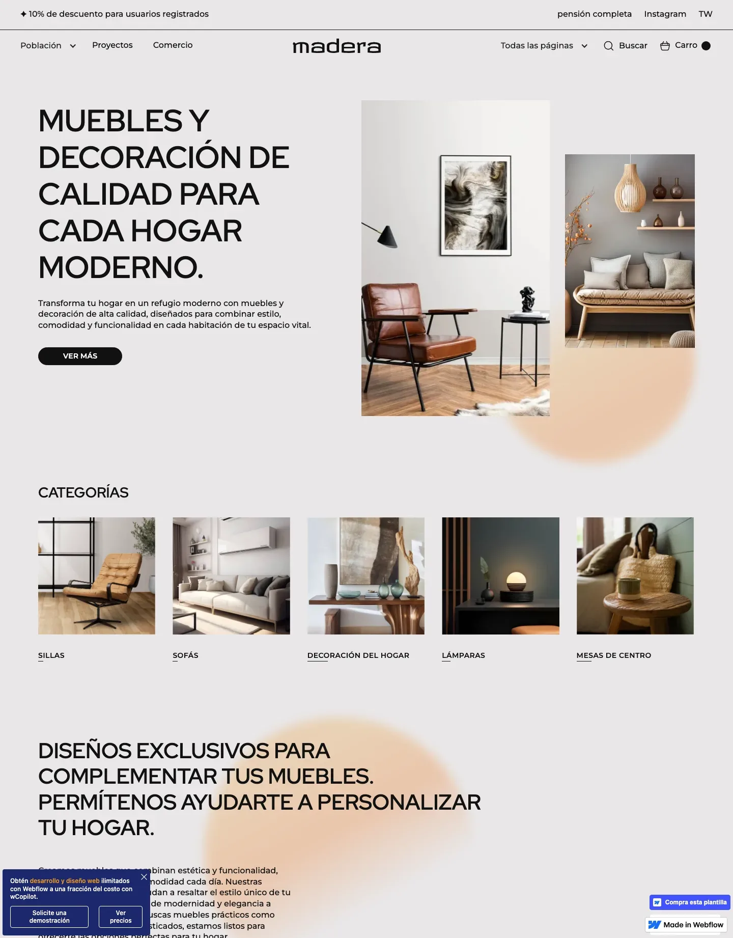Diseño de página web para tienda en línea
