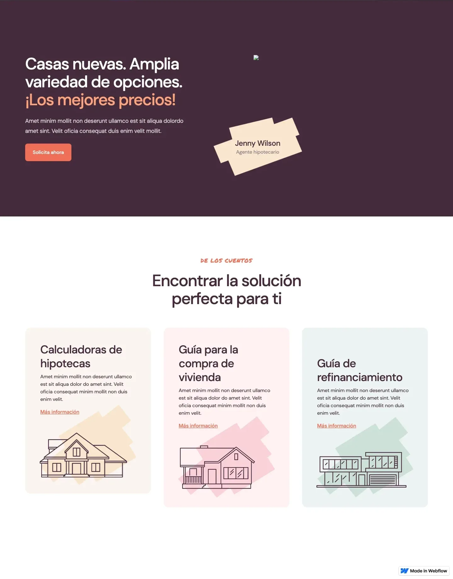 Diseño de página web para inmobiliarias