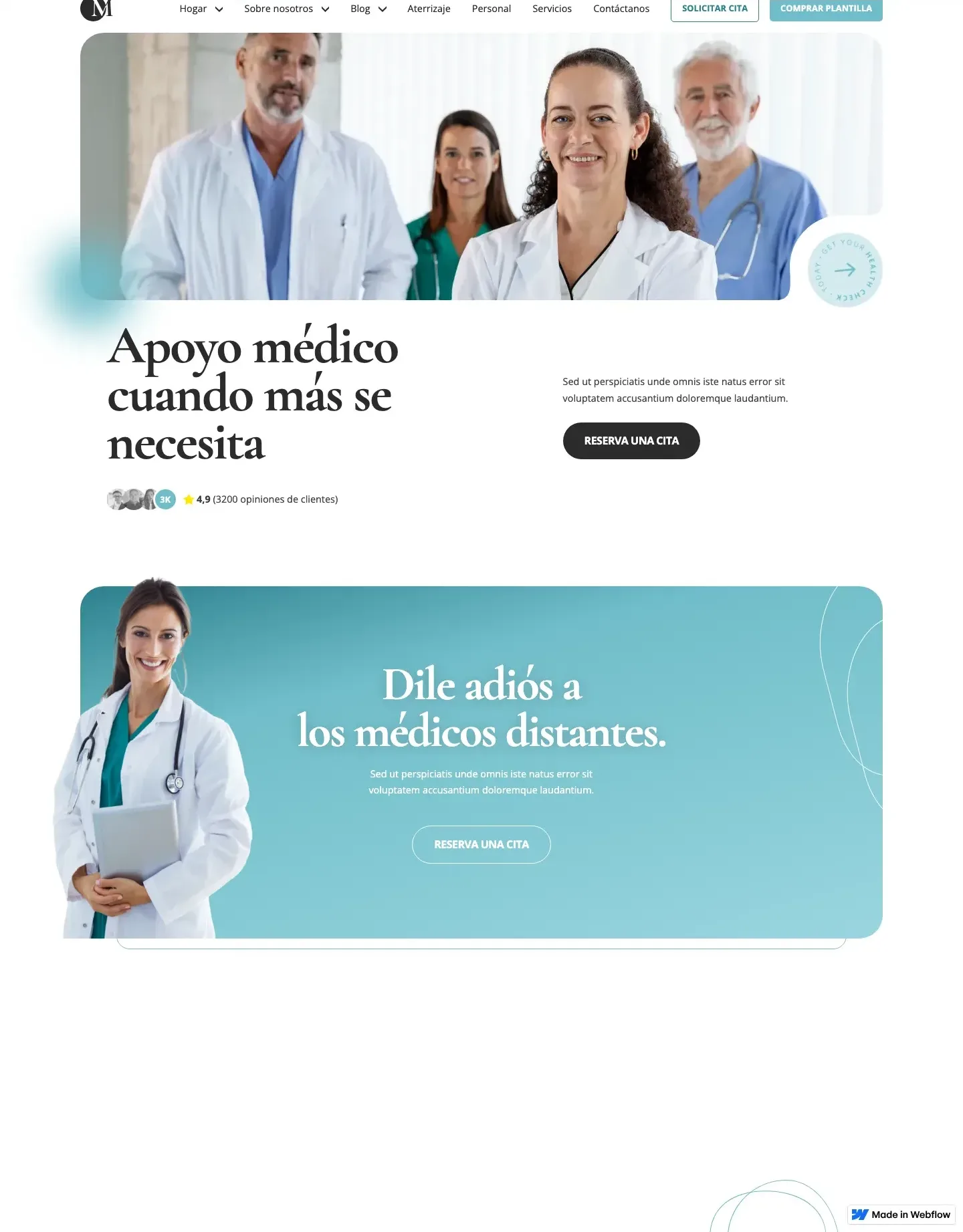 Diseño de página web para salud y bienestar