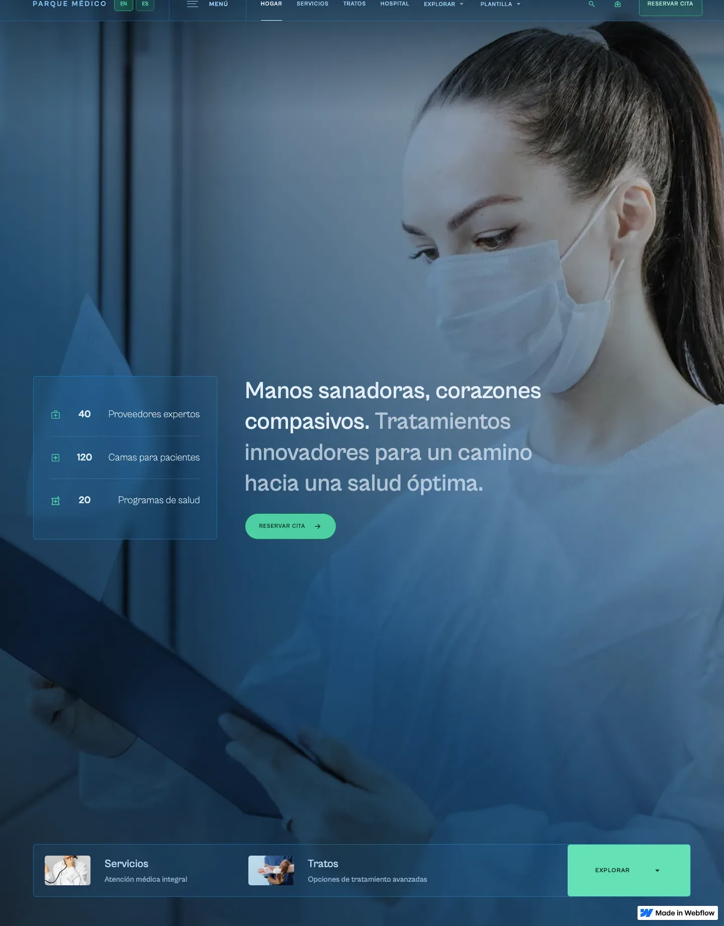 Diseño de página web para salud y bienestar