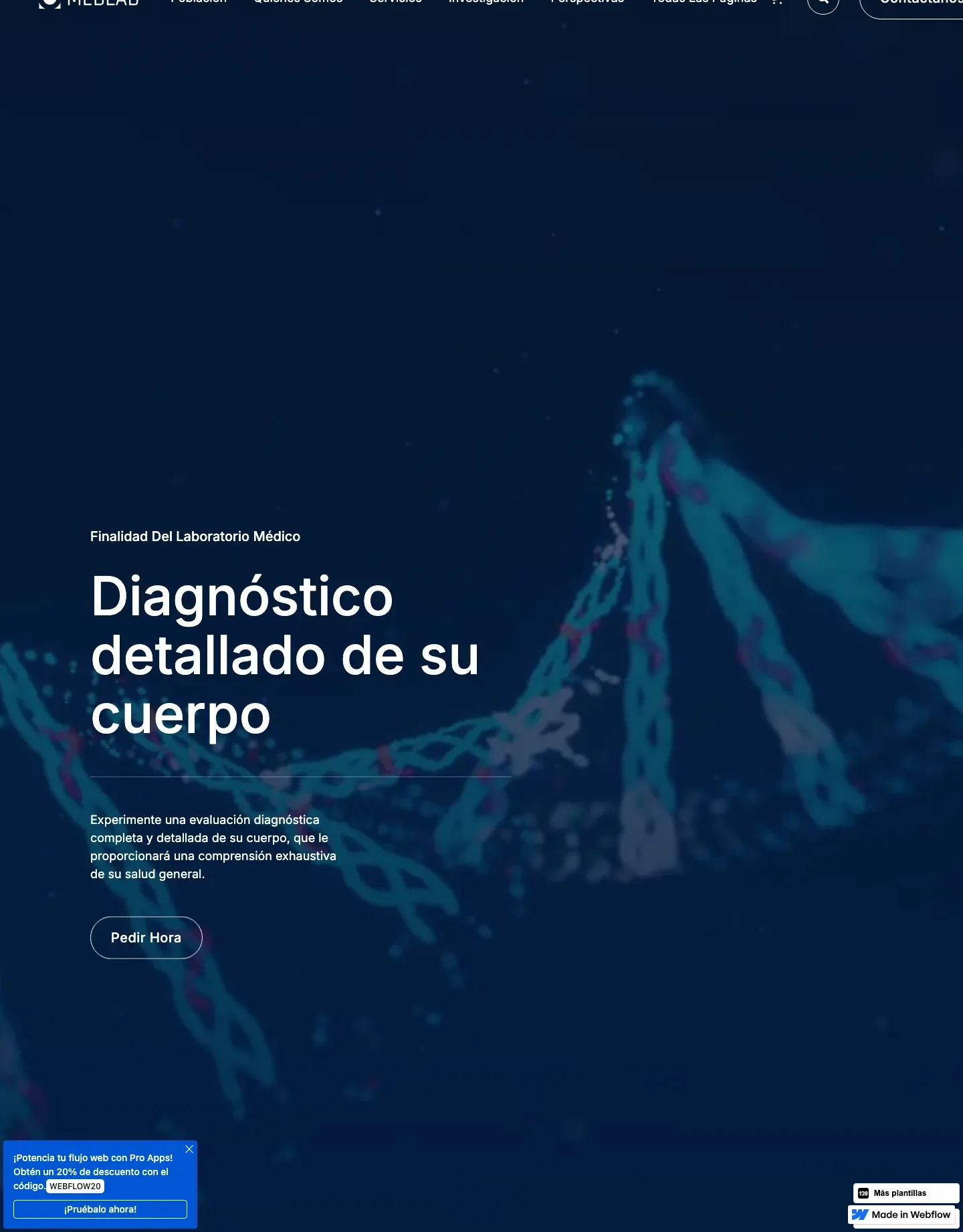 Diseño de página web para salud y bienestar