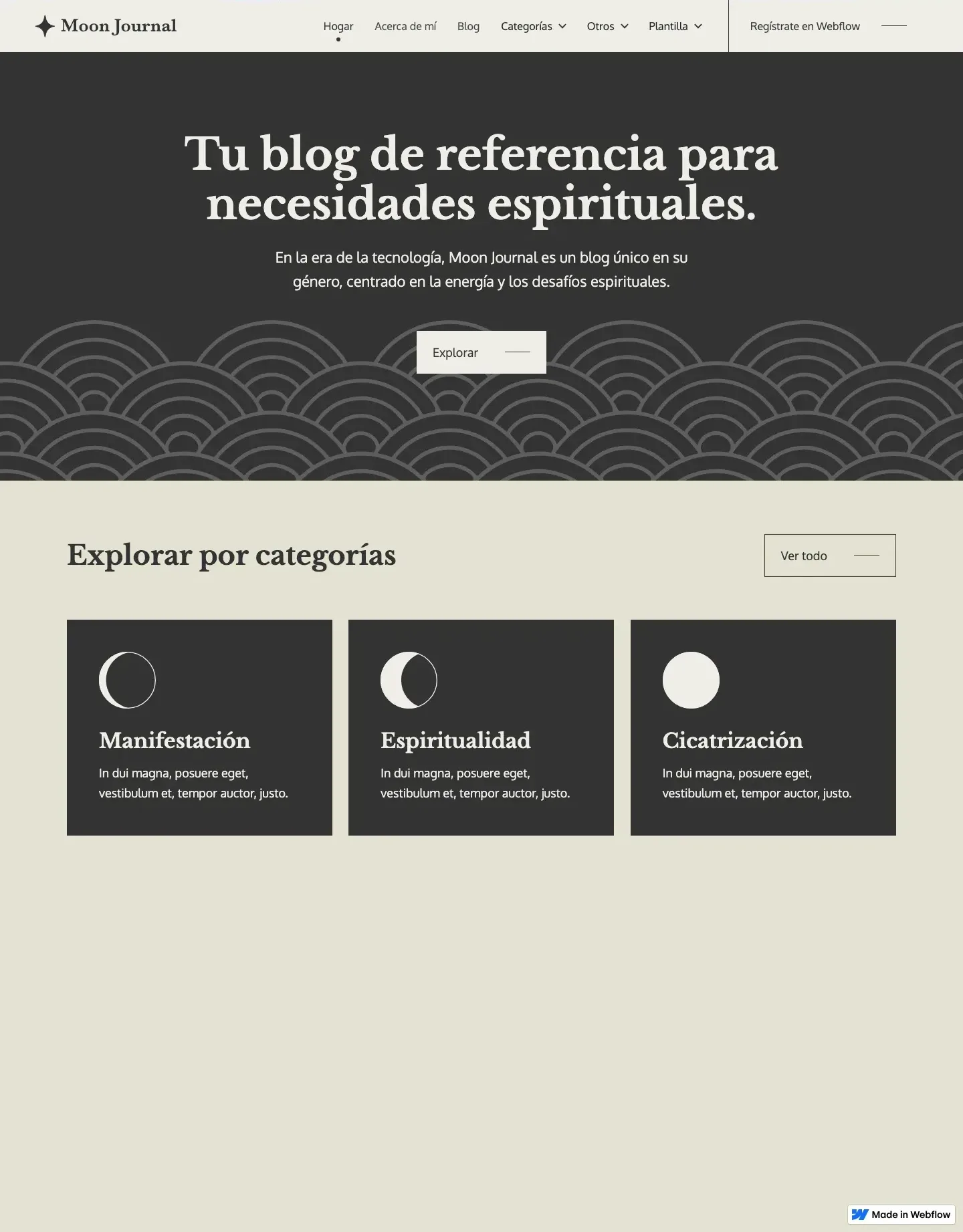 Diseño de página web para salud y bienestar