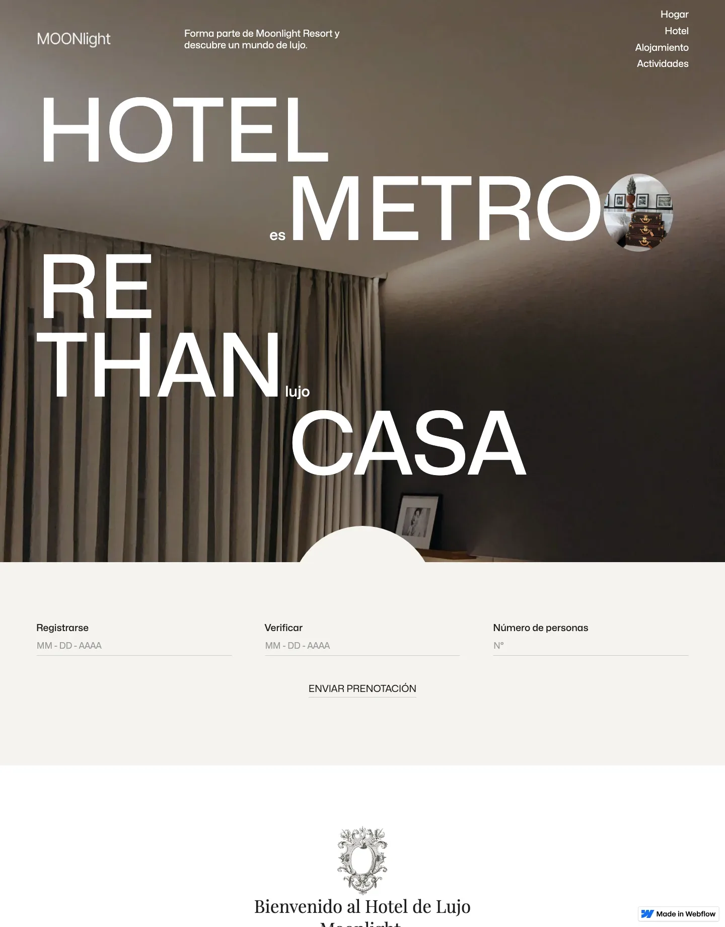 Diseño de página web para hoteles