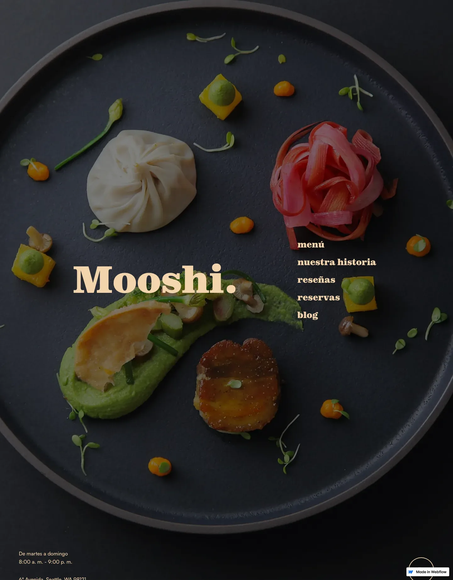 Diseño de página web para restaurantes y cafés