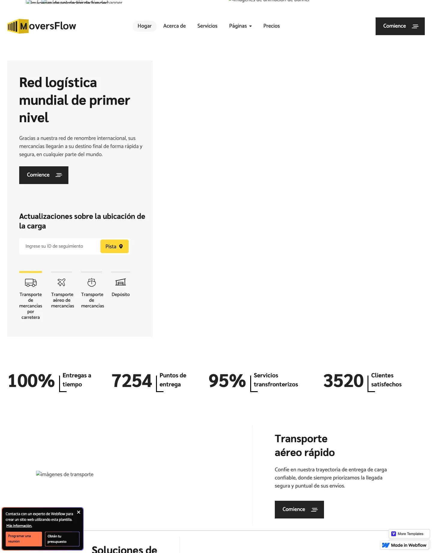 Diseño de página web para servicios y mantenimiento