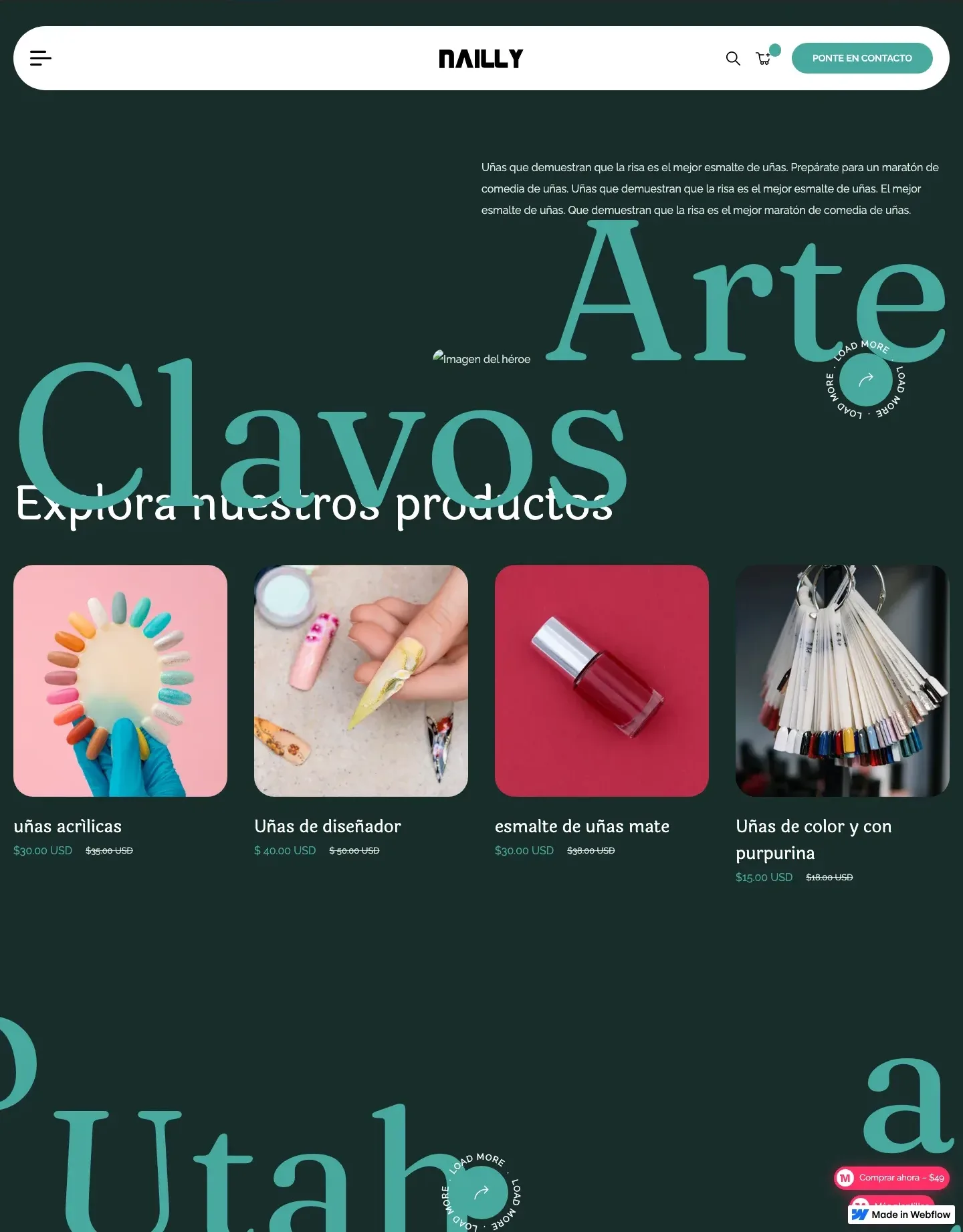 Diseño de página web para salud y bienestar