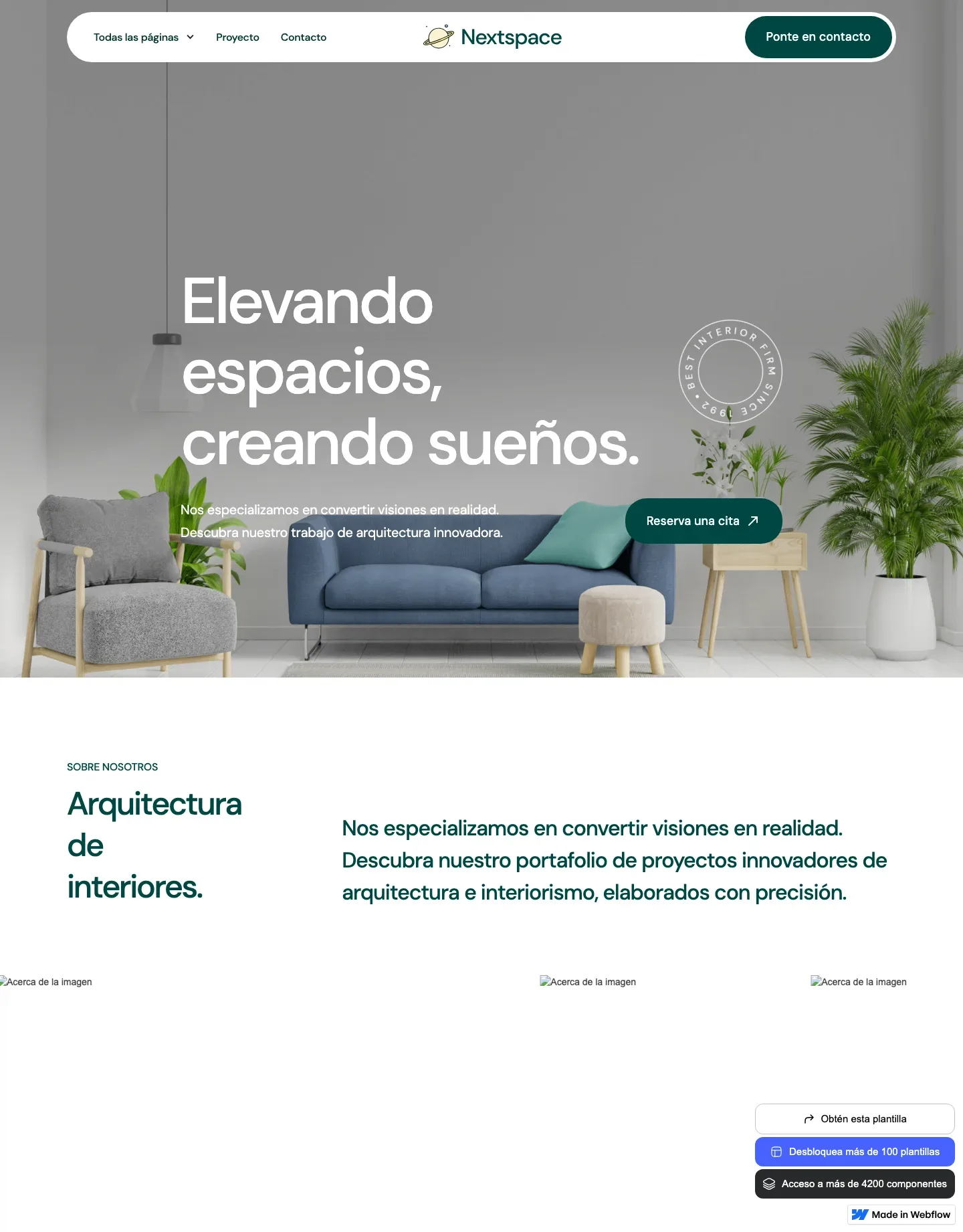 Diseño de página web para construcción y arquitectura