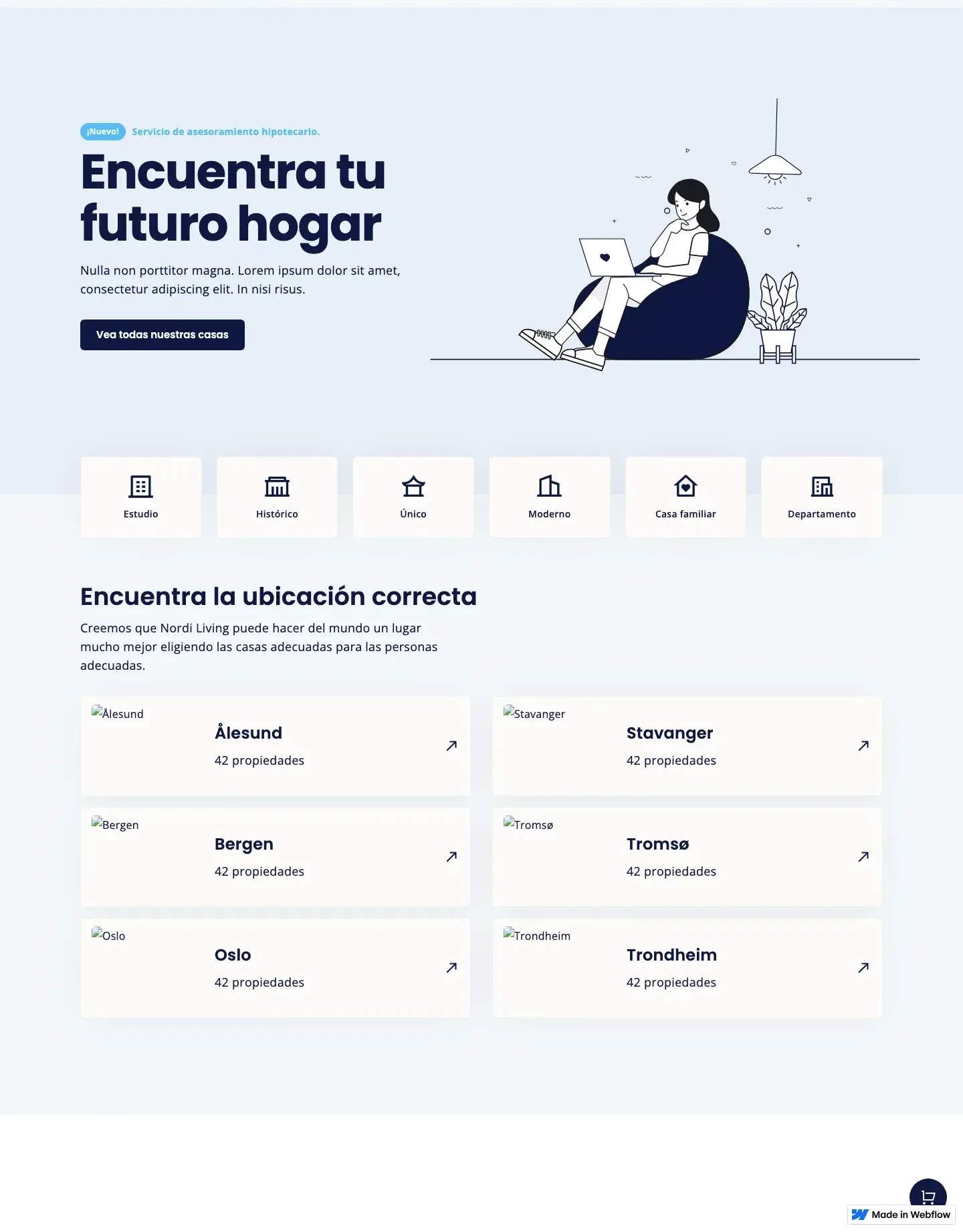 Diseño de página web para inmobiliarias