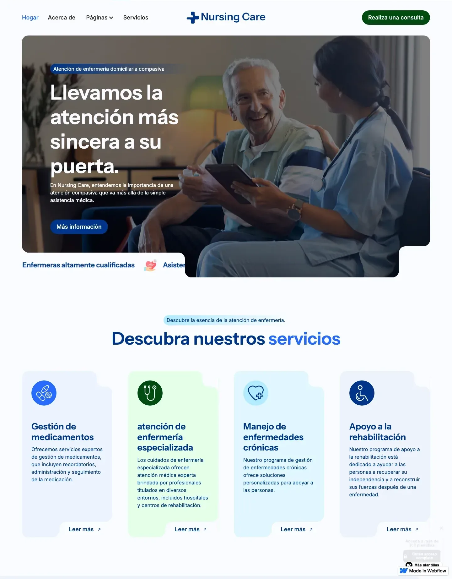 Diseño de página web para salud y bienestar