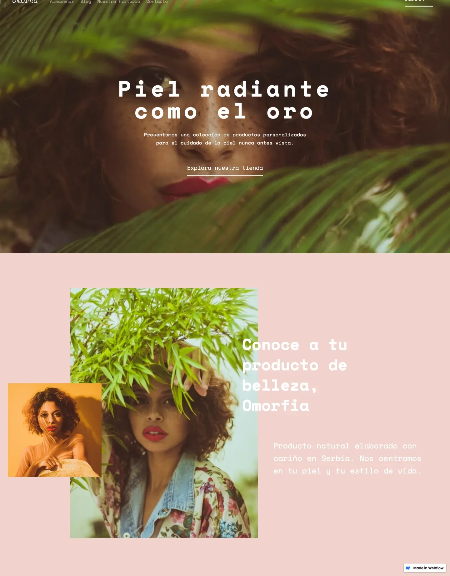 Diseño de página web para belleza y estética