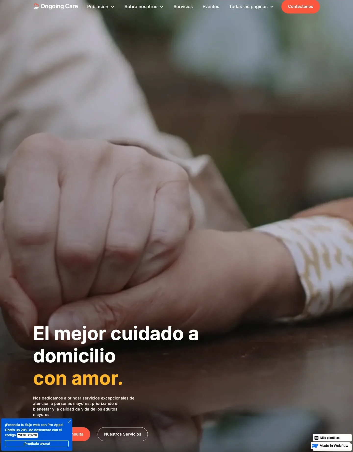 Diseño de página web para salud y bienestar