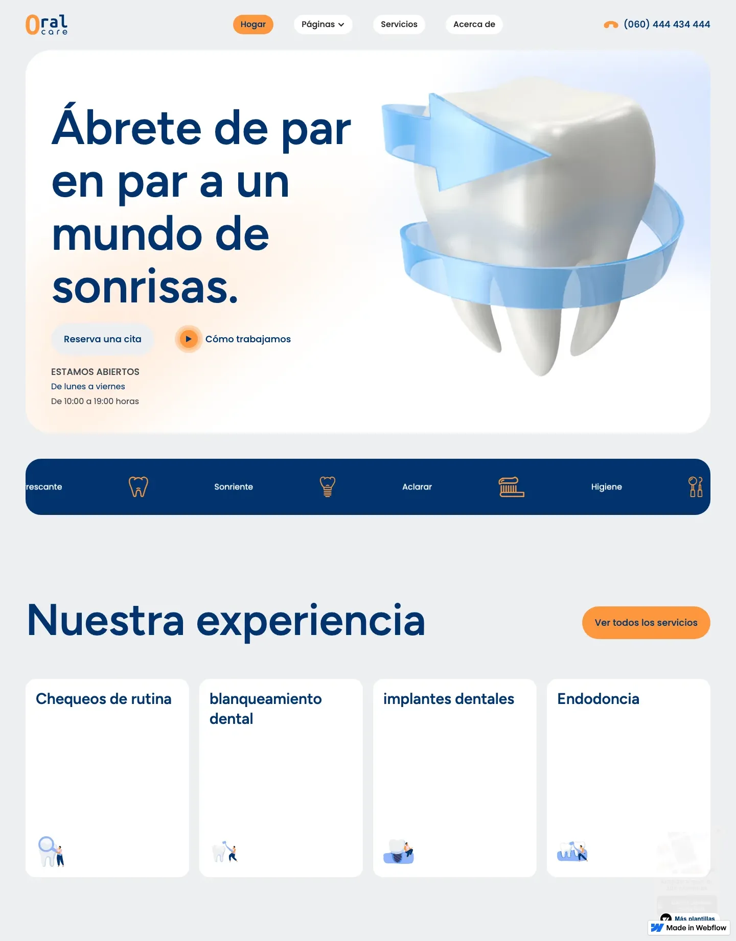 Diseño de página web para salud y bienestar