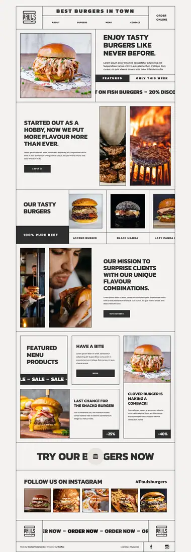 Diseño de página web para restaurantes y cafés