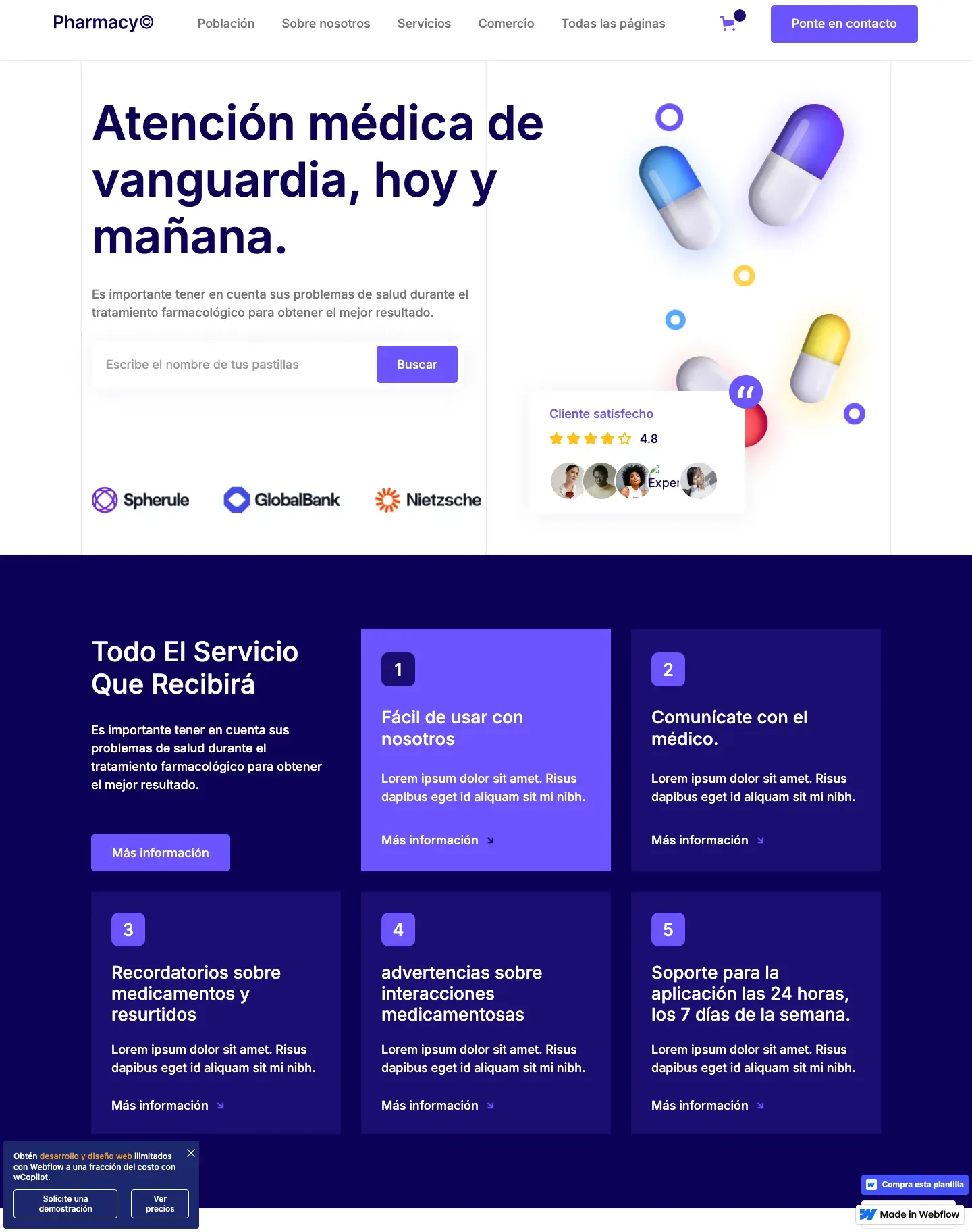 Diseño de página web para salud y bienestar