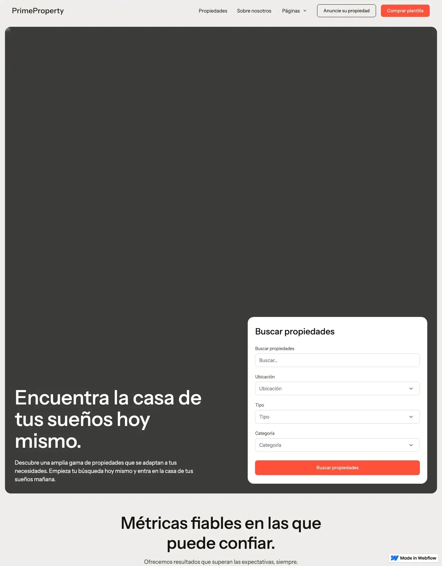 Diseño de página web para inmobiliarias