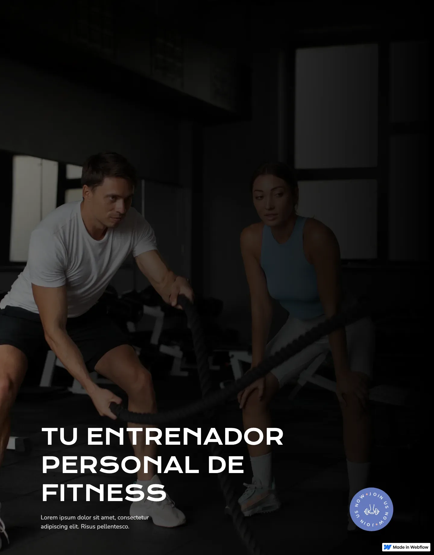 Diseño de página web para gimnasios