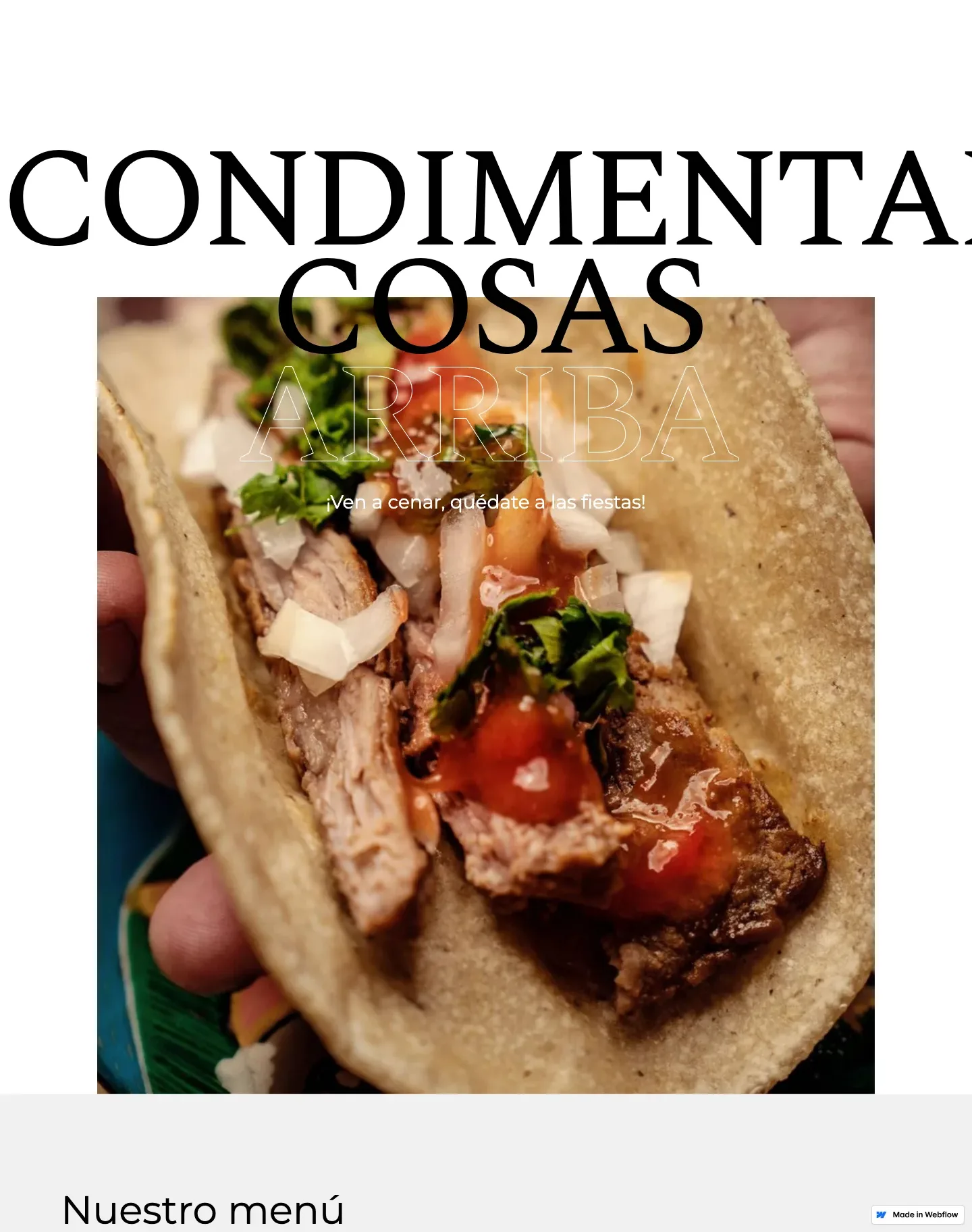 Diseño de página web para restaurantes y cafés