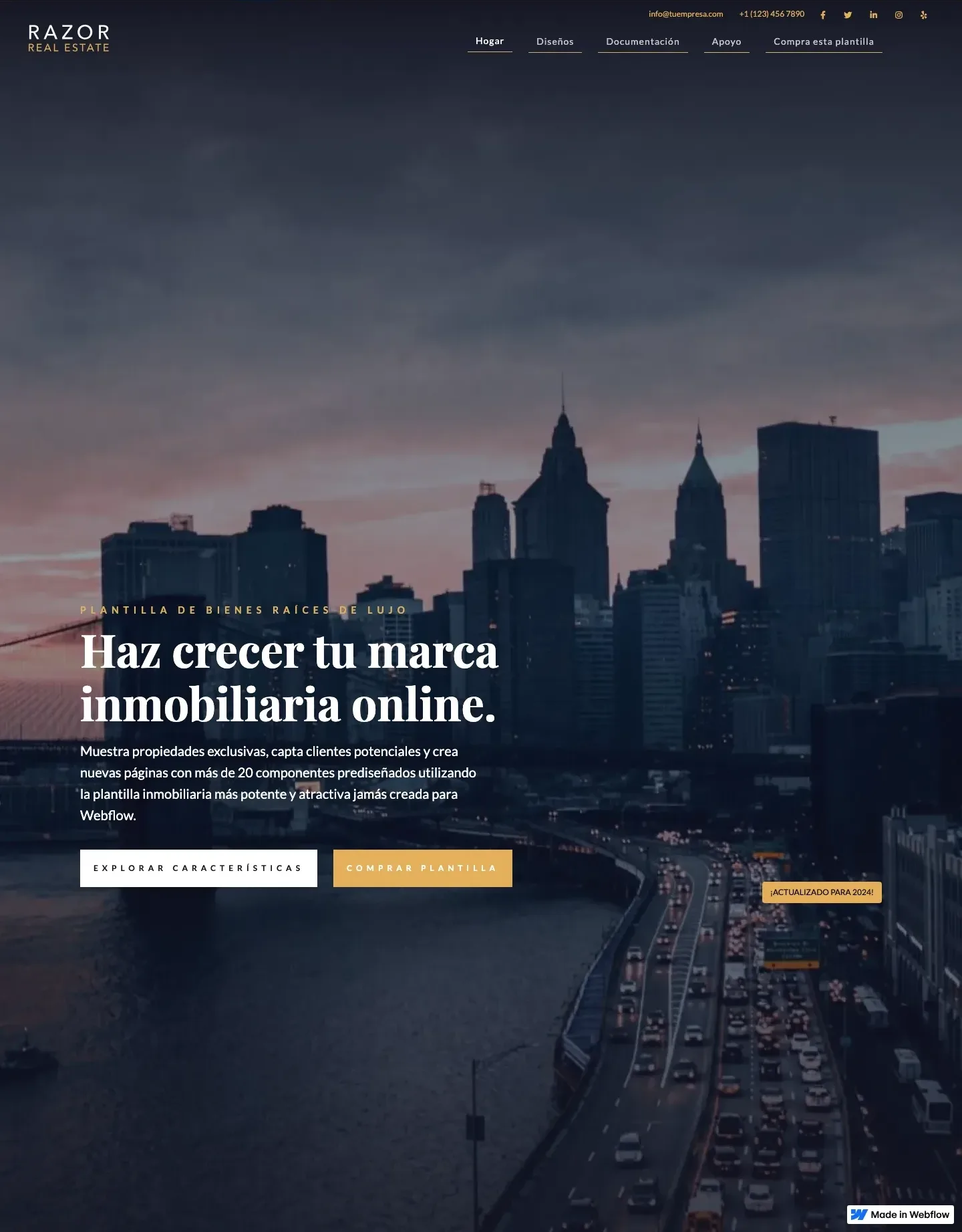 Diseño de página web para inmobiliarias