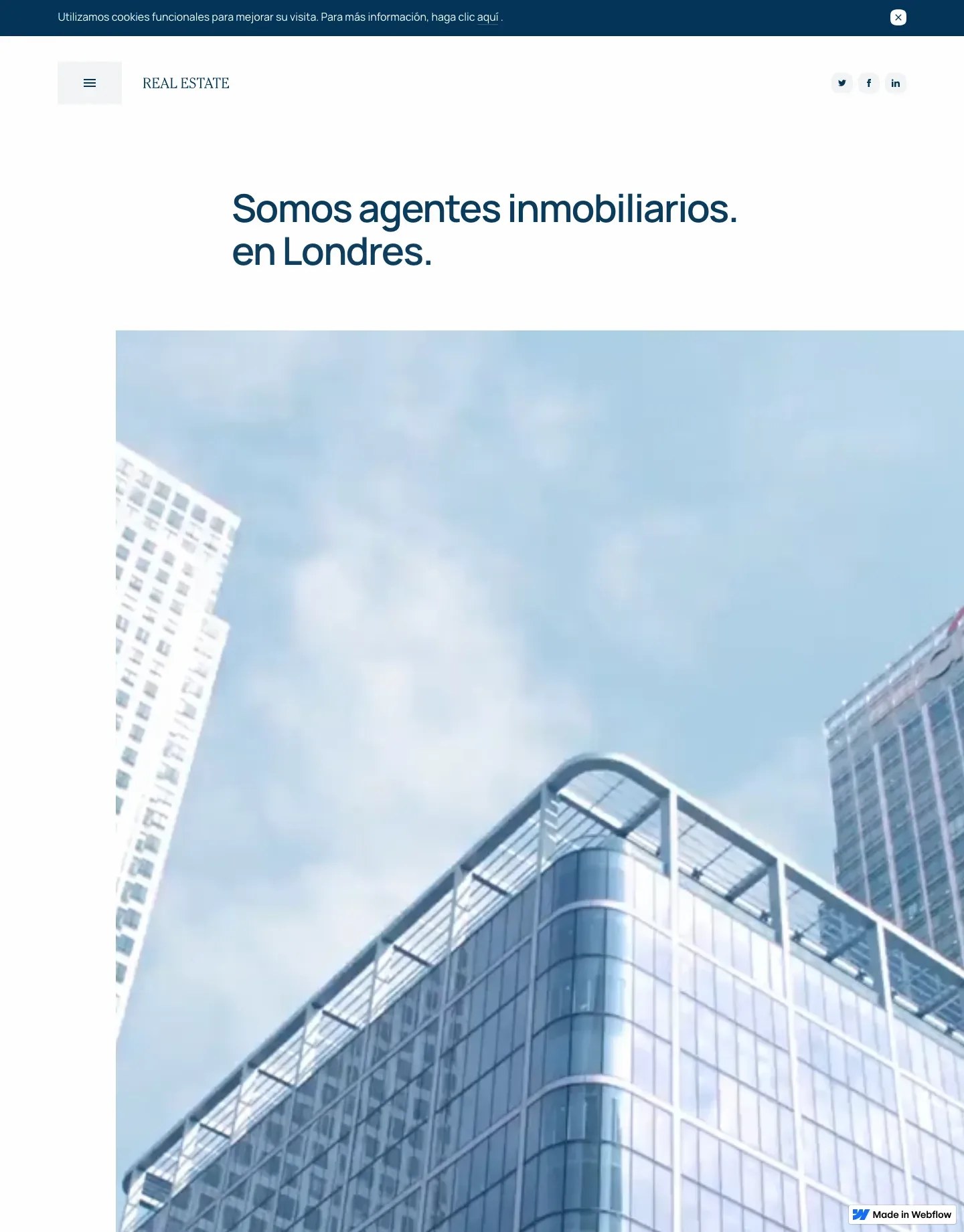 Diseño de página web para inmobiliarias