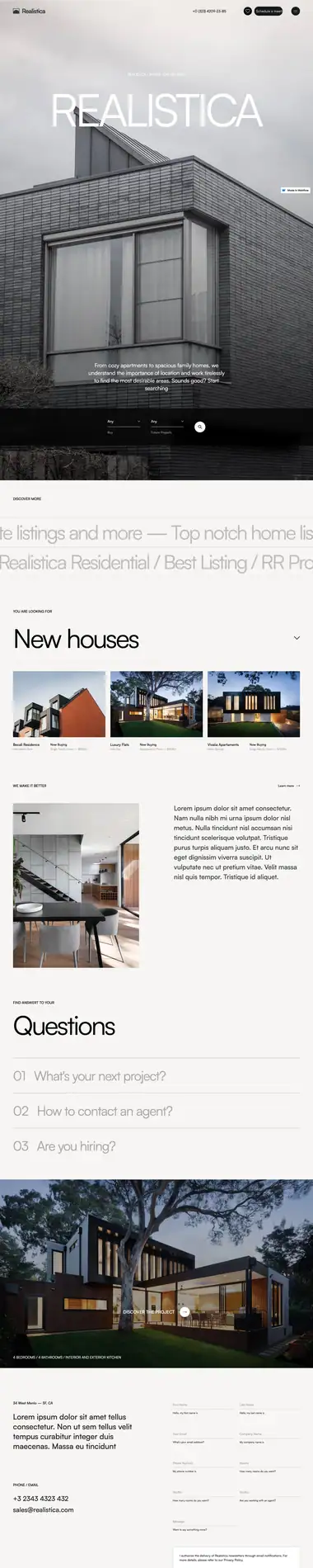 Diseño de página web para inmobiliarias