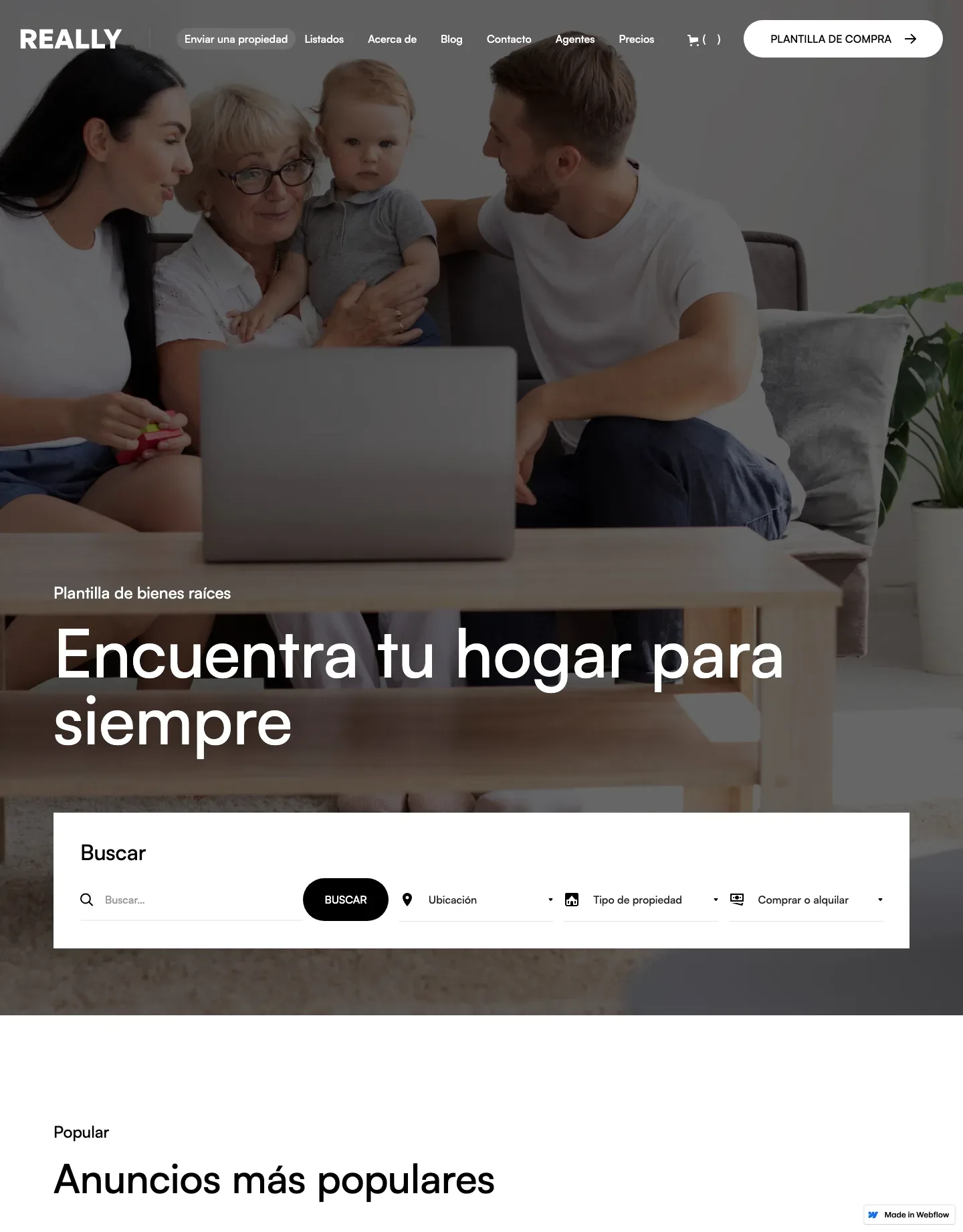 Diseño de página web para inmobiliarias