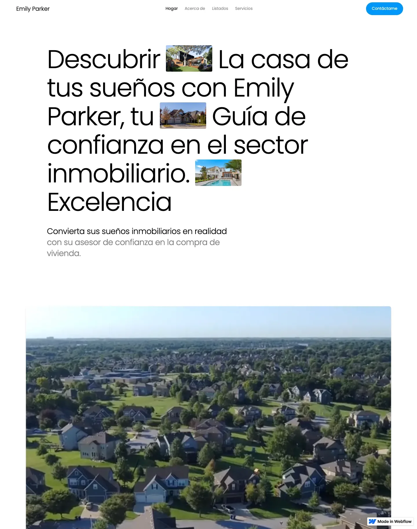 Diseño de página web para inmobiliarias